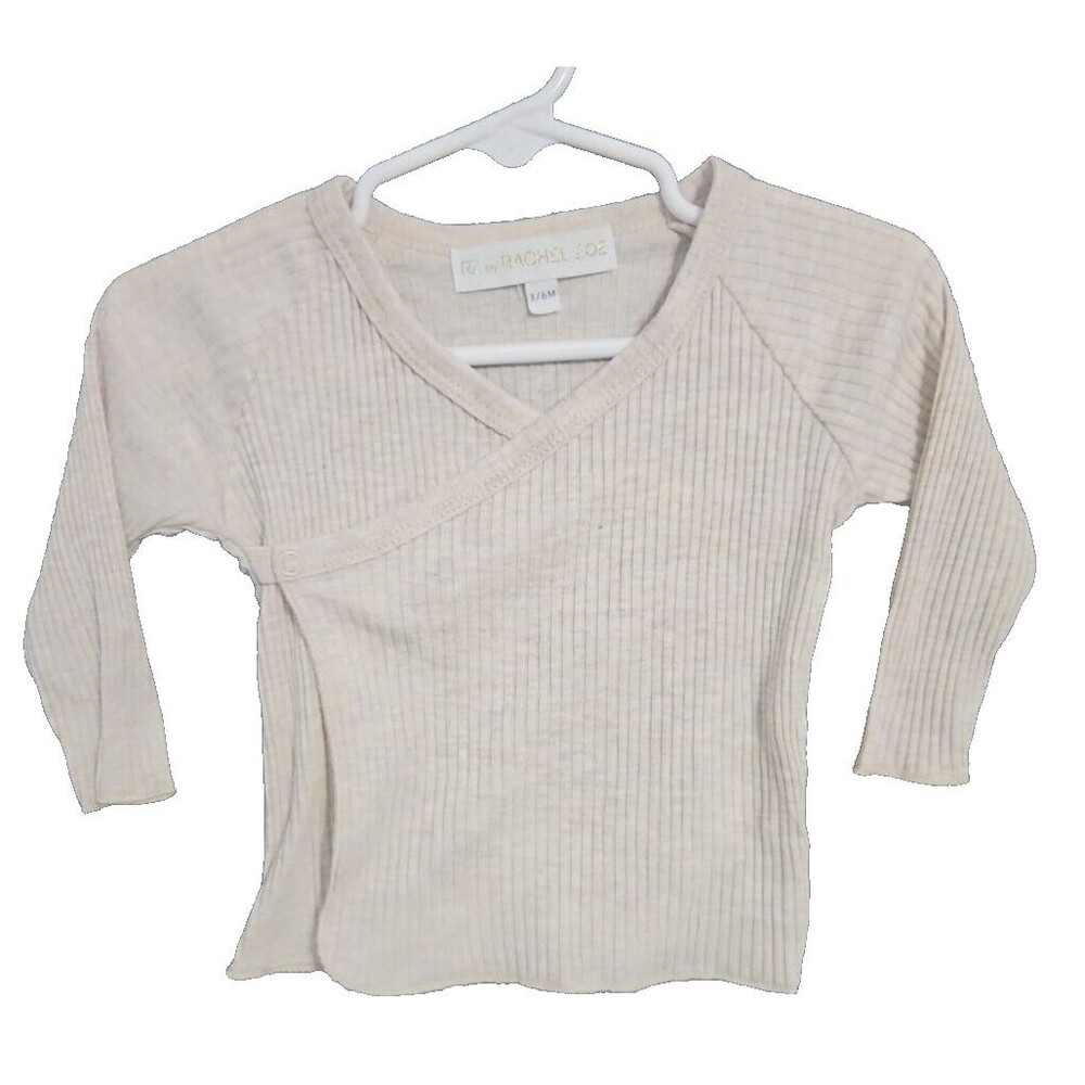 Rachel Zoe Girls Baby 3-6 Month Long Sleeve Wrap Top Brand New NW0T